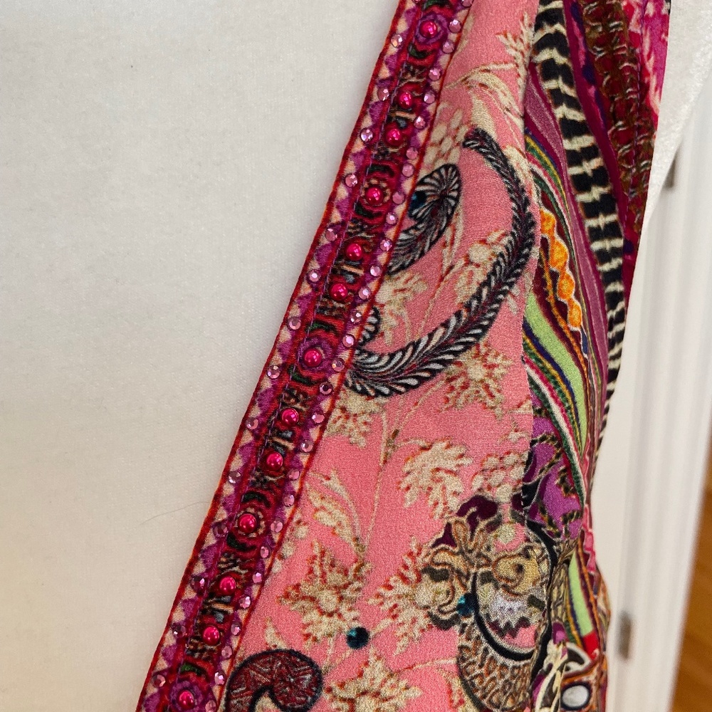 Crystal-embellished Printed Silk Crepe De Chine Mini Dress from CAMILLA - Picture 12 of 15